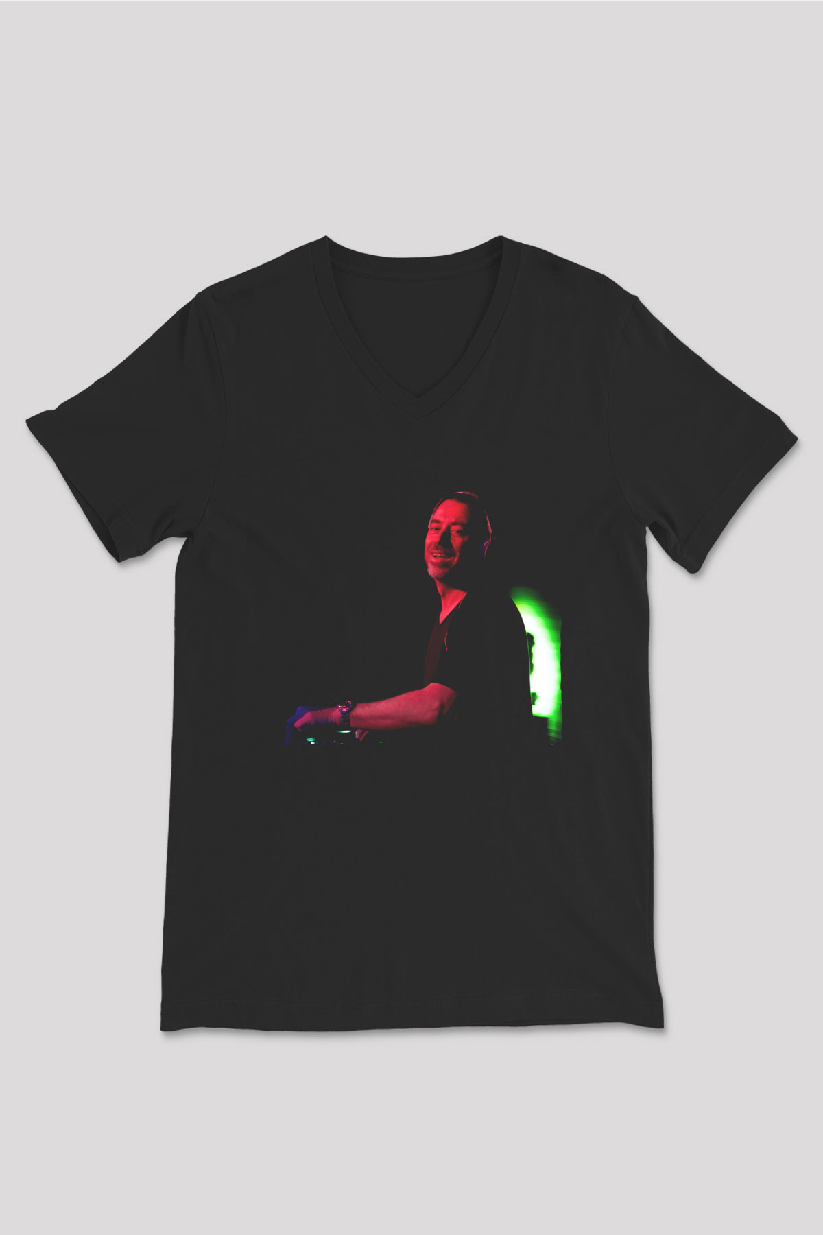 Benny Benassi Siyah Unisex V Yaka Tişört