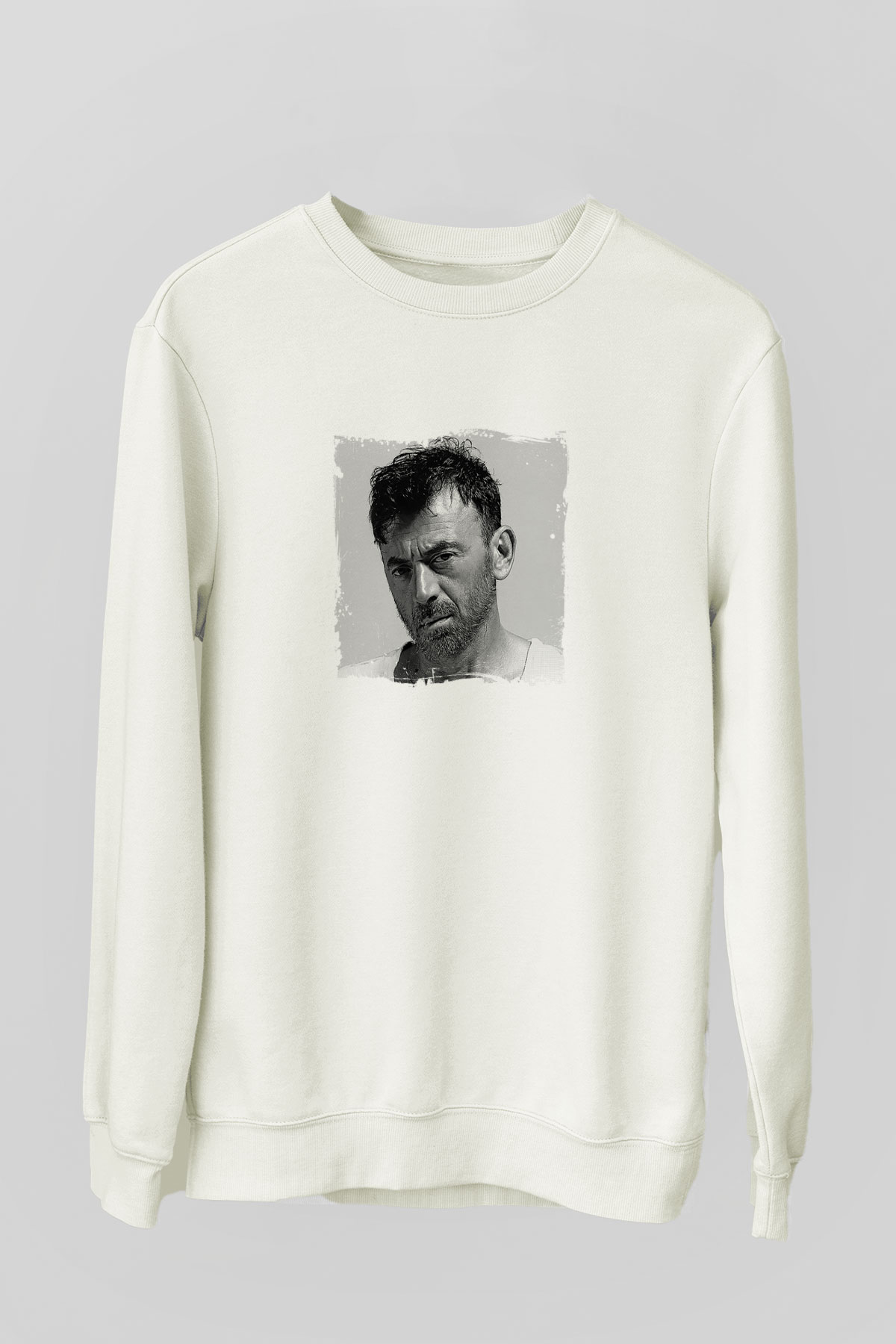 Benny BenassiBaskılı Beyaz Sweatshirt