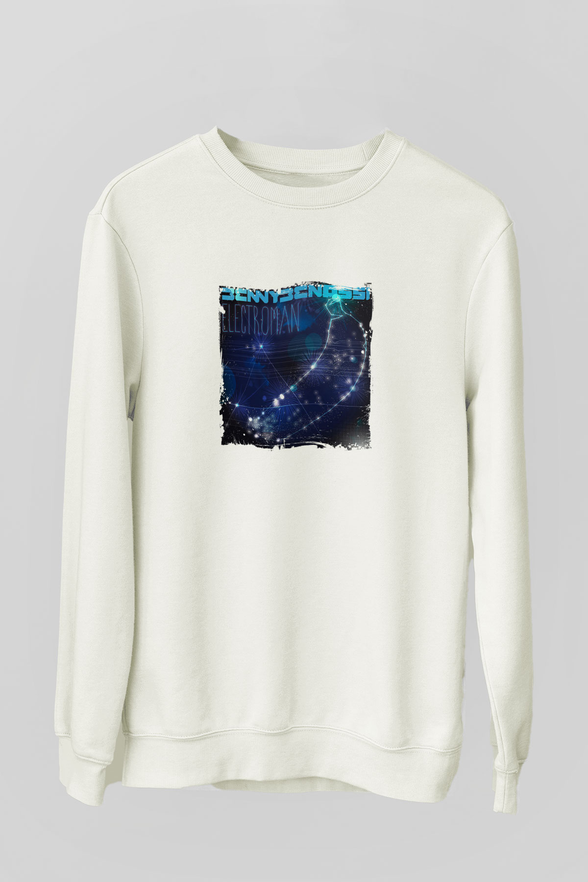 Benny BenassiBaskılı Beyaz Sweatshirt