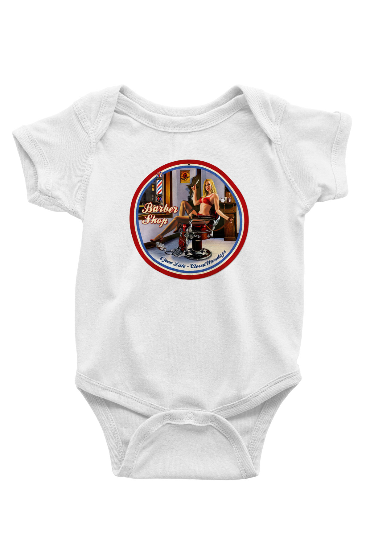 Berber Baskılı Beyaz Unisex Bebek Body - Zıbın