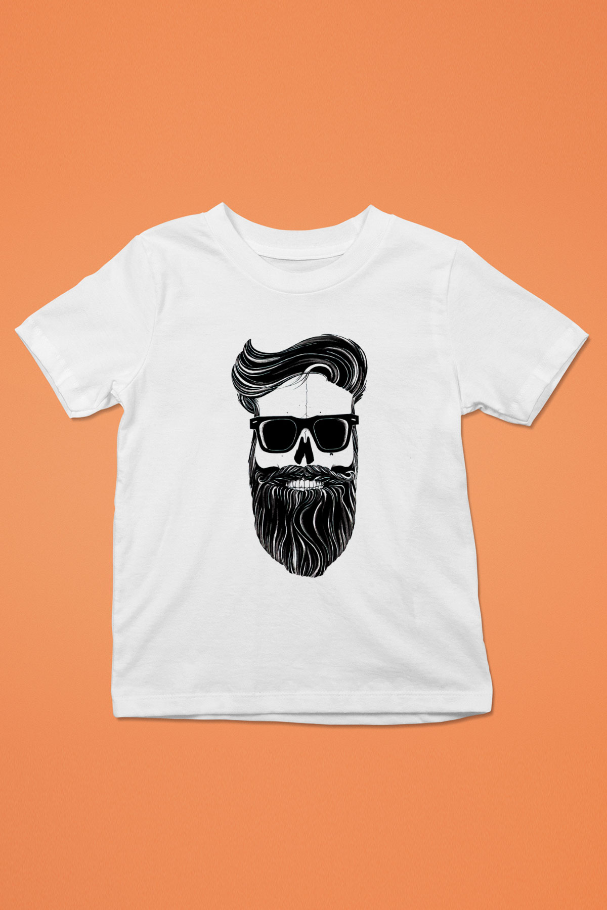 Berber Baskılı Beyaz Unisex Çocuk Tişört