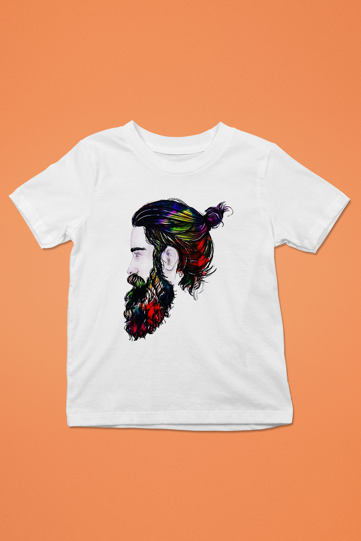 Berber Baskılı Beyaz Unisex Çocuk Tişört