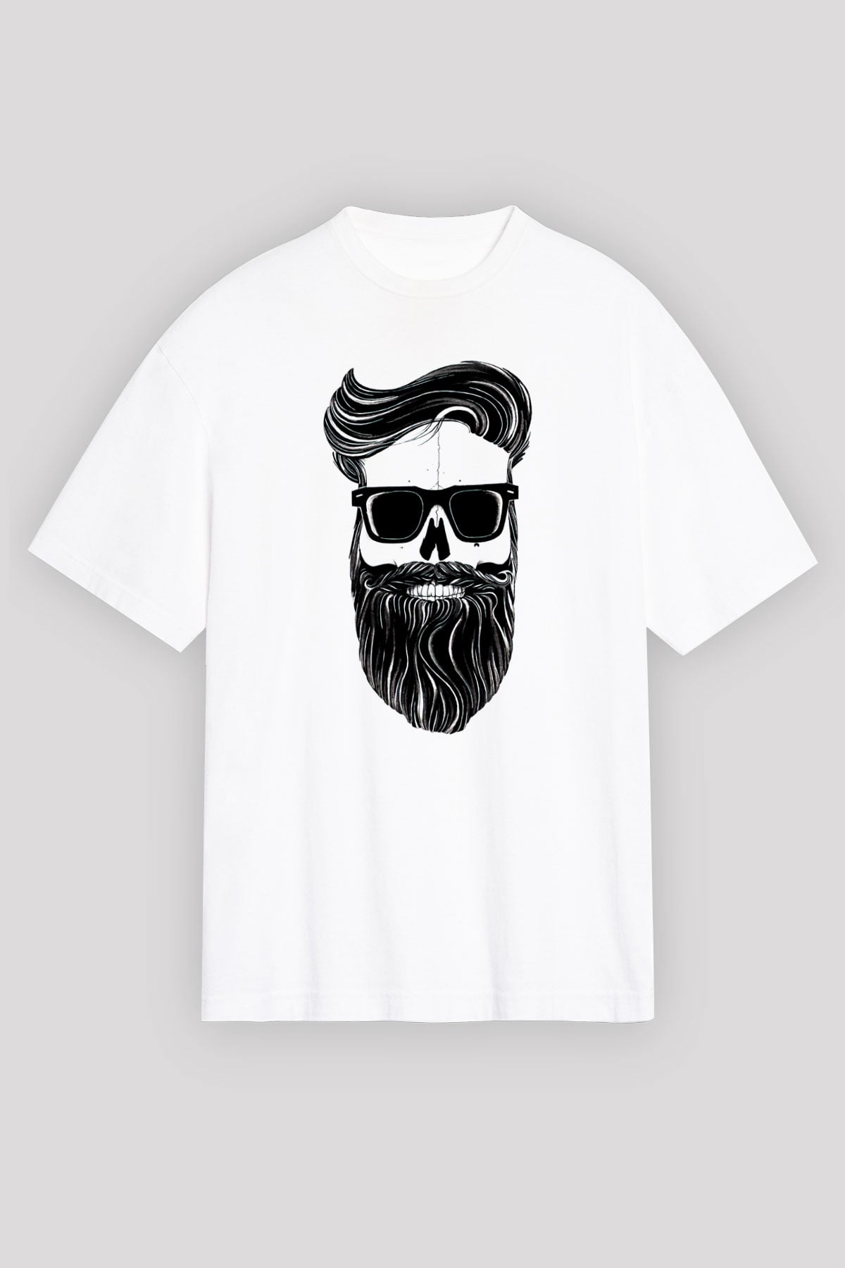 Berber Beyaz Unisex Oversize Tişört T-Shirt