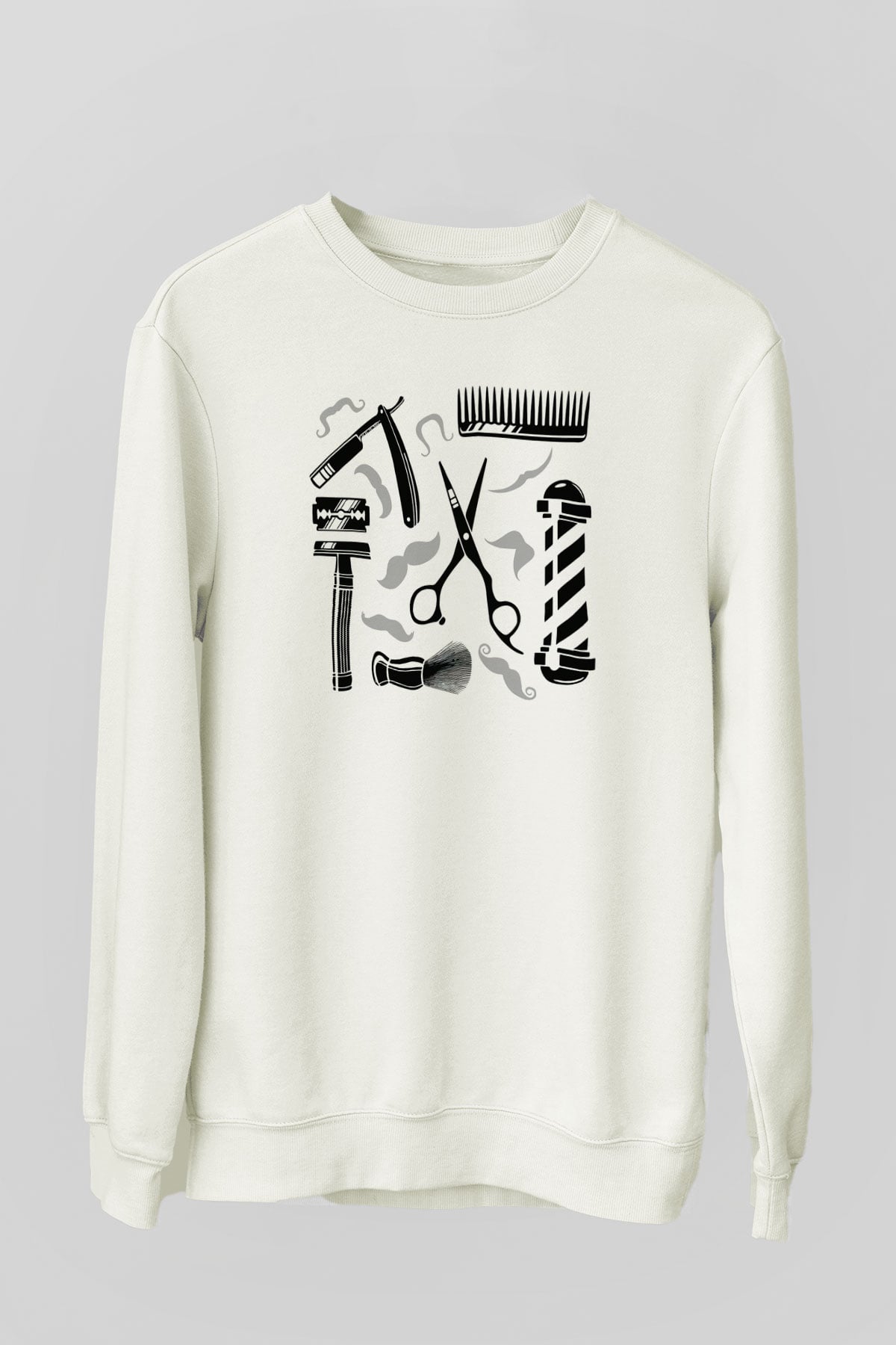 Berber Beyaz Unisex Sweatshirt