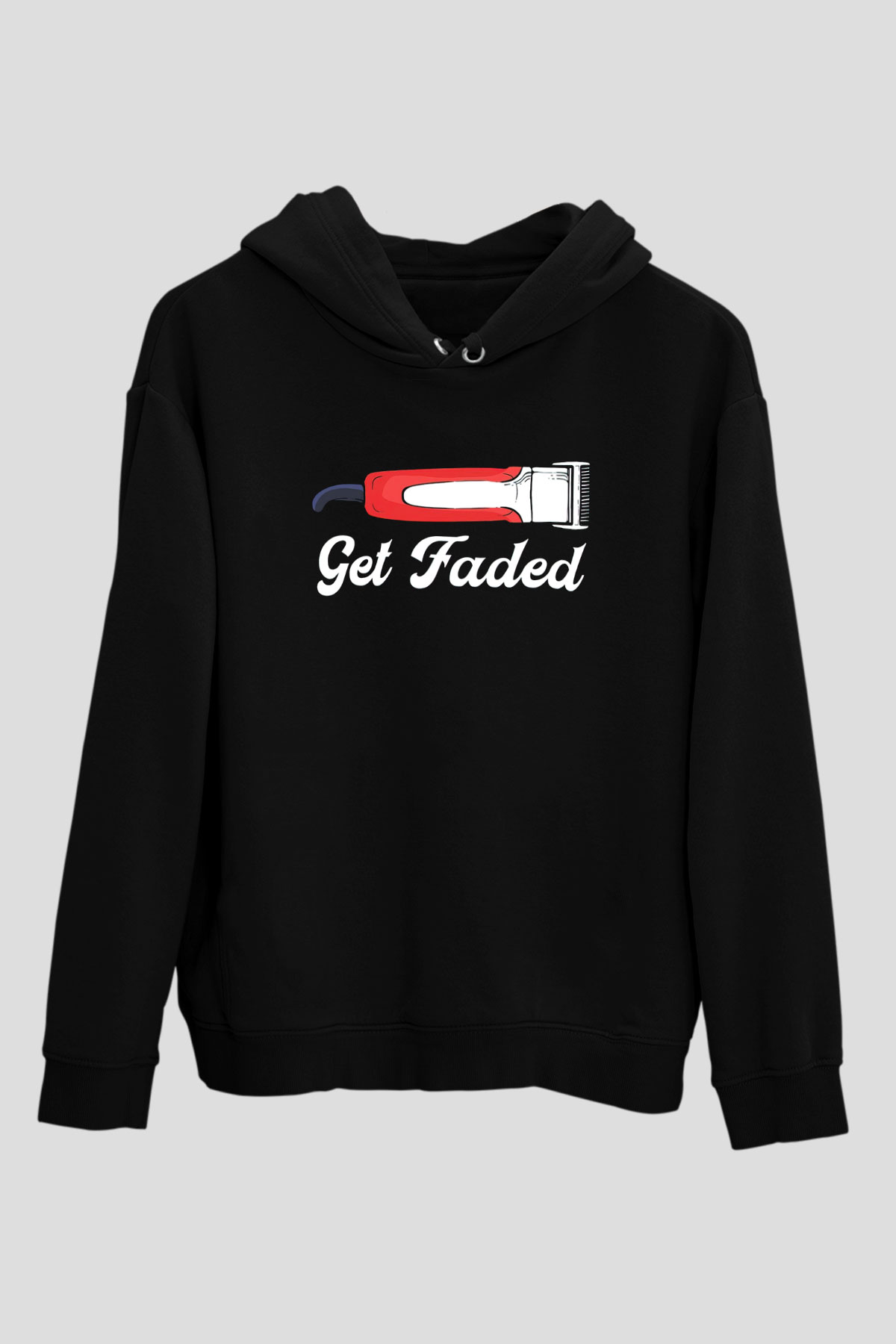 Berber Siyah Unisex Kapüşonlu Sweatshirt