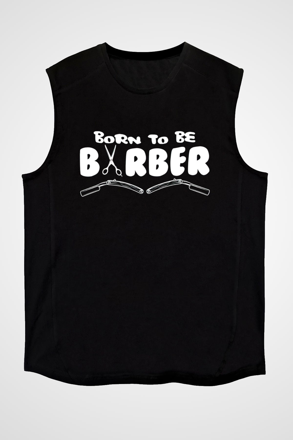 Berber Siyah Unisex Kolsuz Tişört