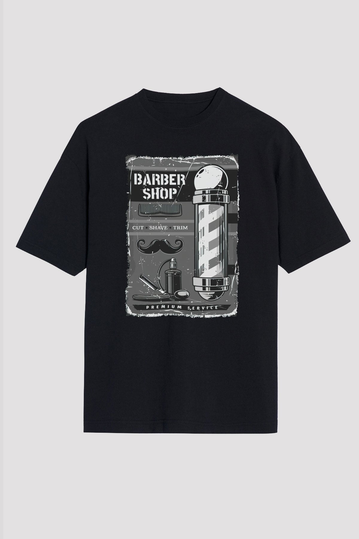 Berber Siyah Unisex Tişört T-Shirt - TişörtFabrikası
