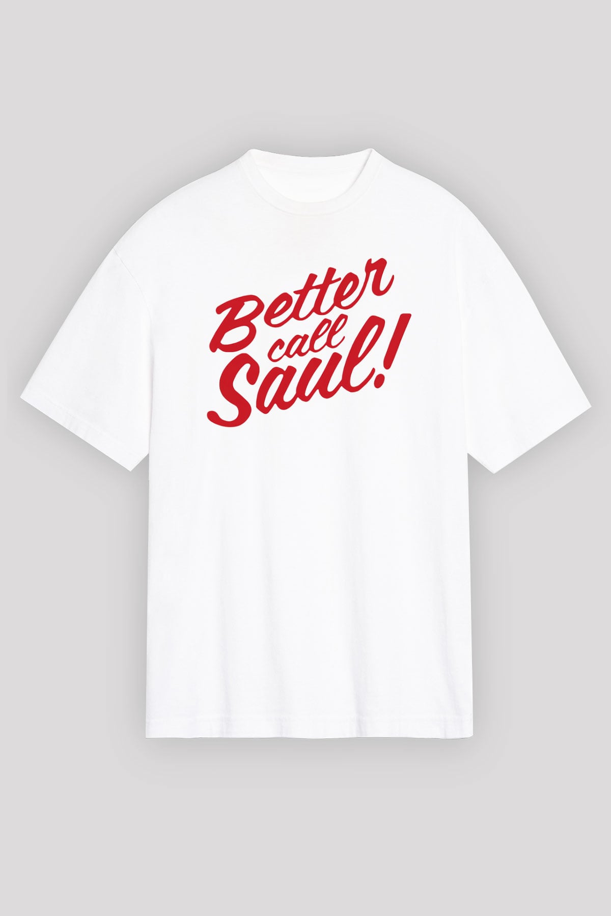 Better Call Saul Beyaz Unisex Oversize Tişört T-Shirt