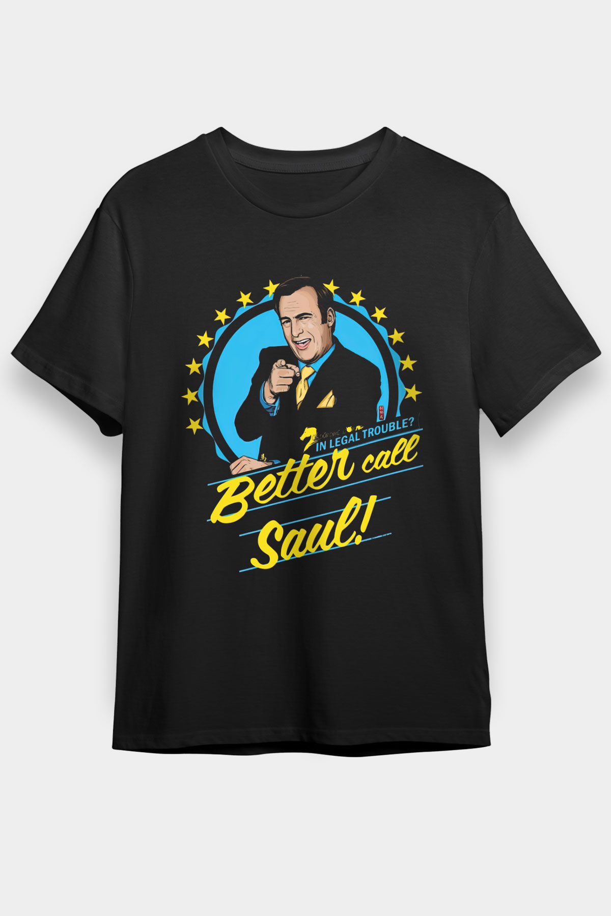 Better Call Saul Siyah Unisex Graphic Tee - STREETWEAR