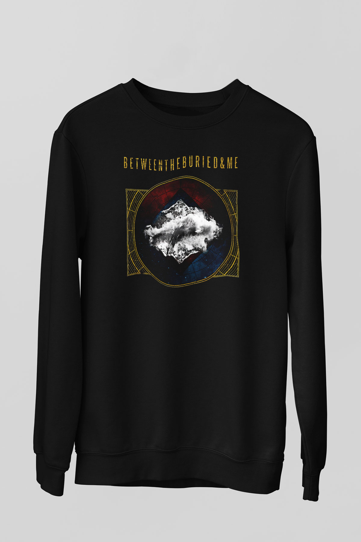 Between The Buried And Me Baskılı Unisex Siyah Sweatshirt