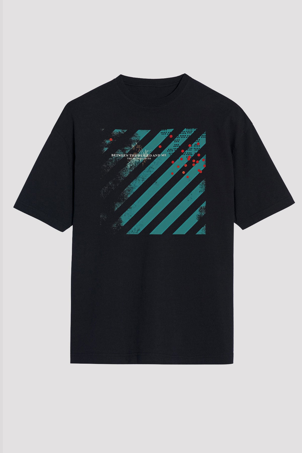 Between The Buried And Me Baskılı Unisex Siyah Oversize Tişört - Tshirt