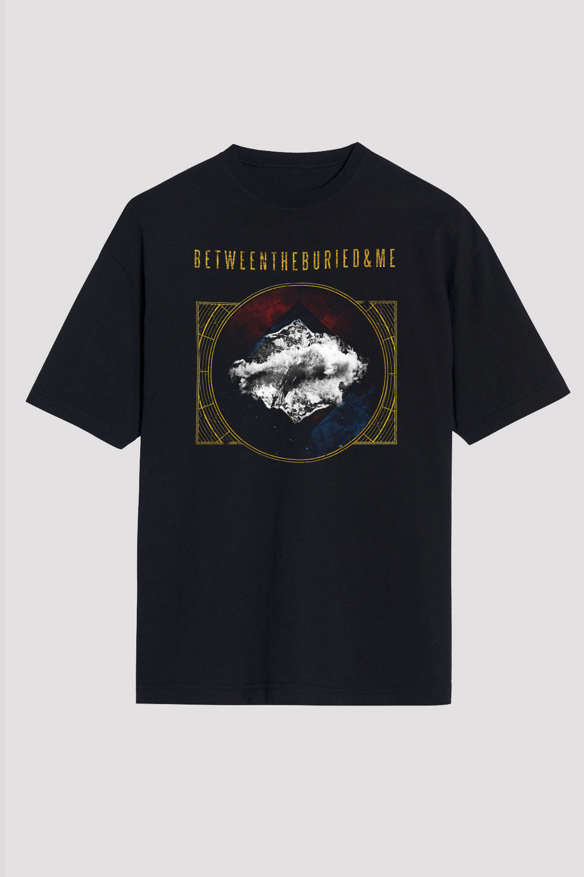 Between The Buried And Me Baskılı Unisex Siyah Oversize Tişört - Tshirt