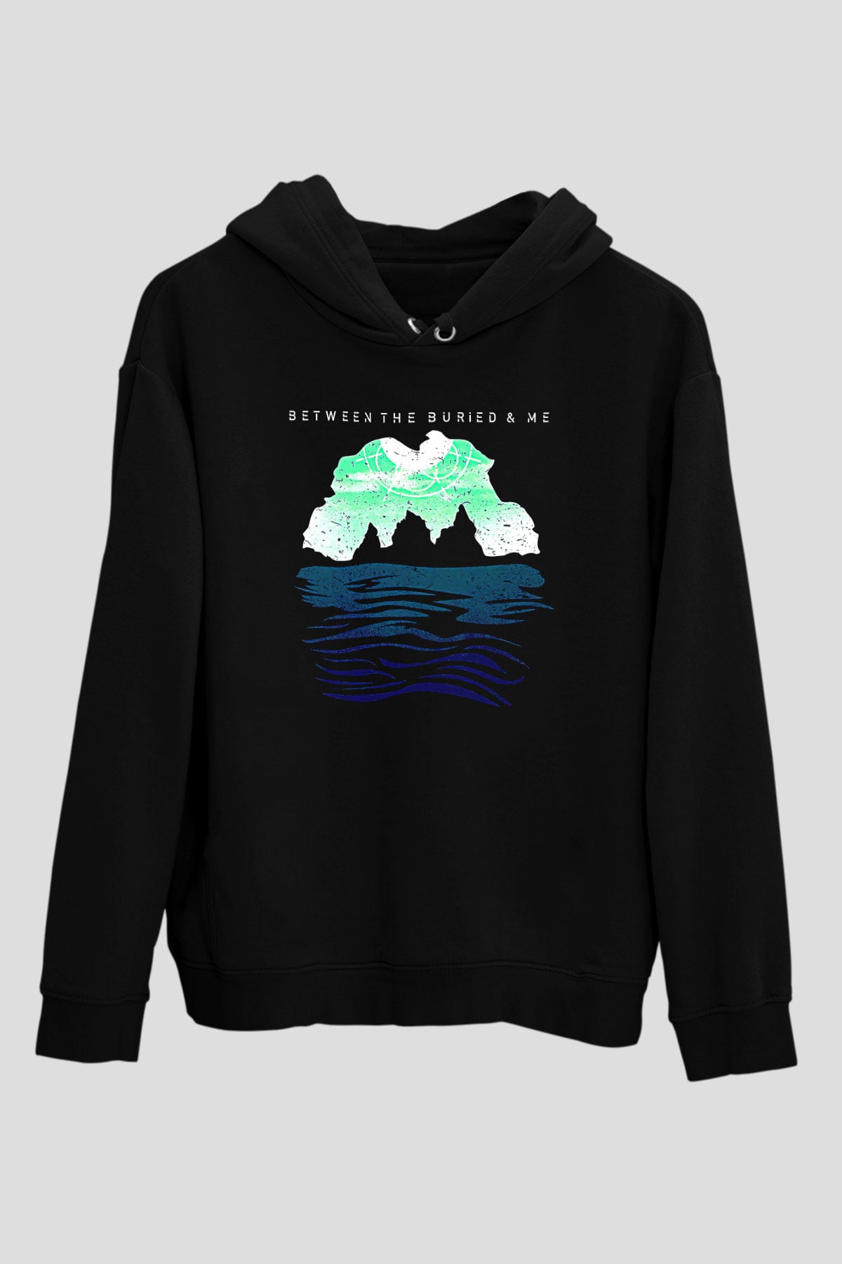 Between The Buried And Me Baskılı Unisex Siyah Kapüşonlu Sweatshirt