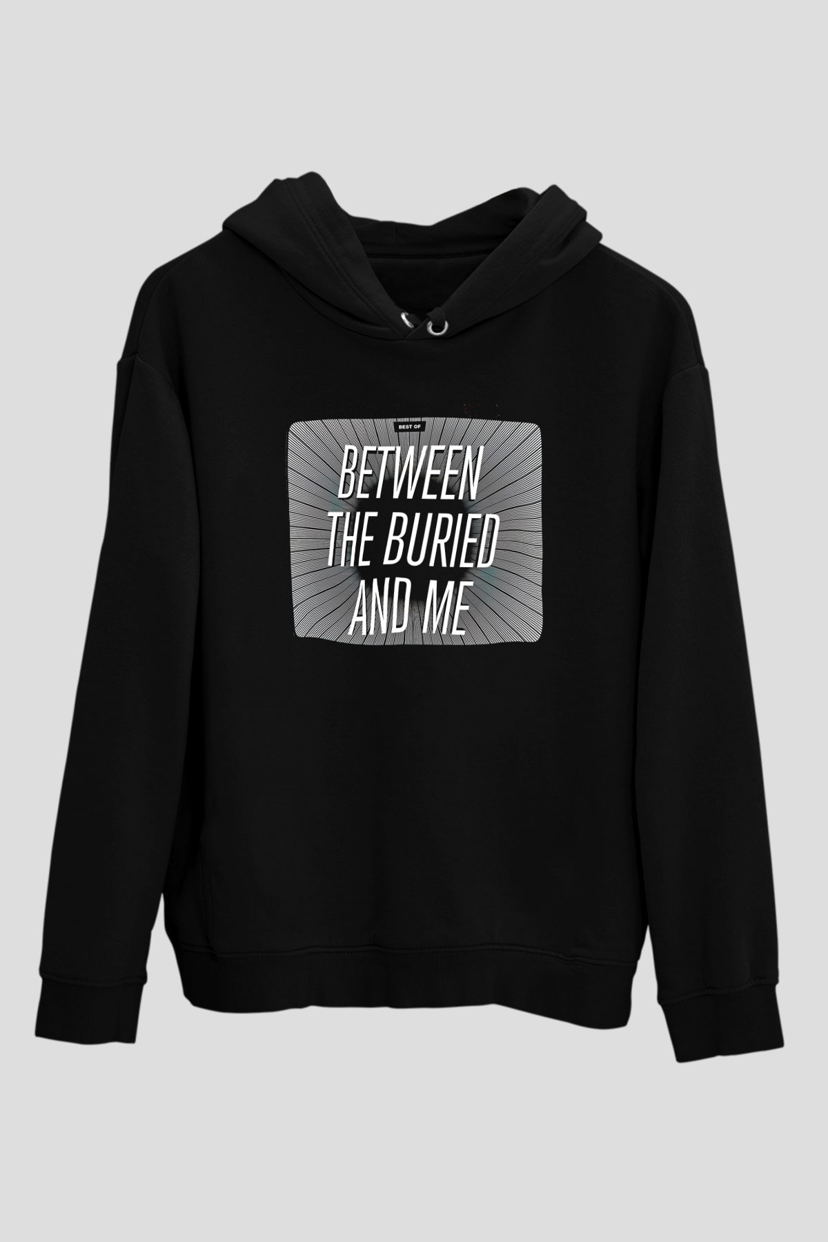 Between The Buried And Me Baskılı Unisex Siyah Kapüşonlu Sweatshirt