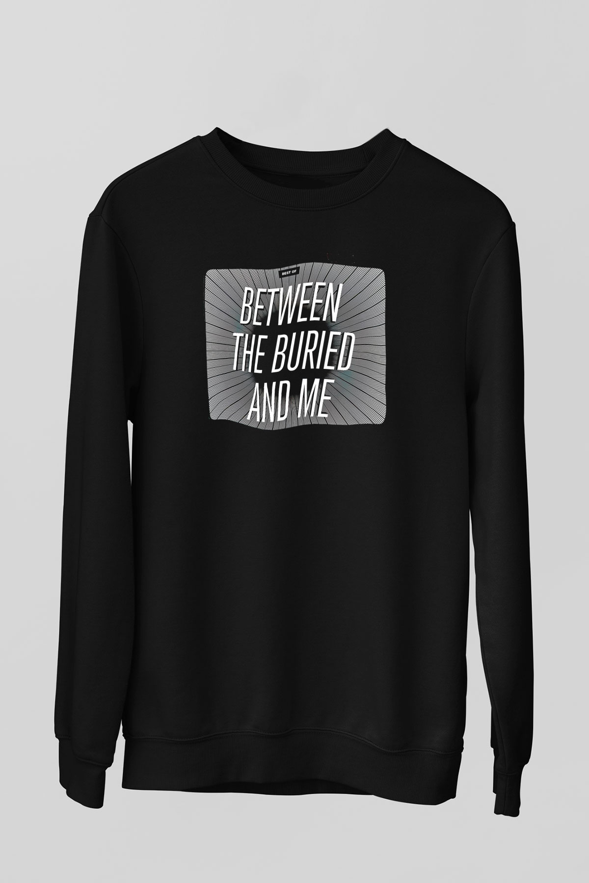 Between The Buried And Me Baskılı Unisex Siyah Sweatshirt