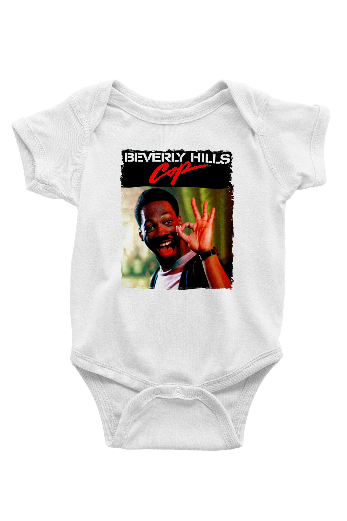 Beverly Hills Cop Beyaz Bebek Body - Zıbın