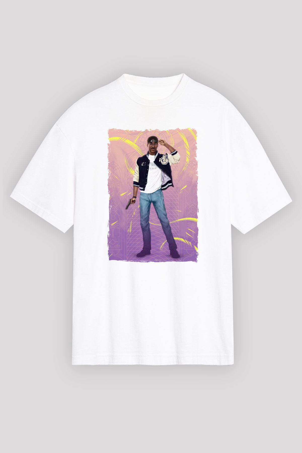 Beverly Hills Cop Beyaz Unisex Tişört