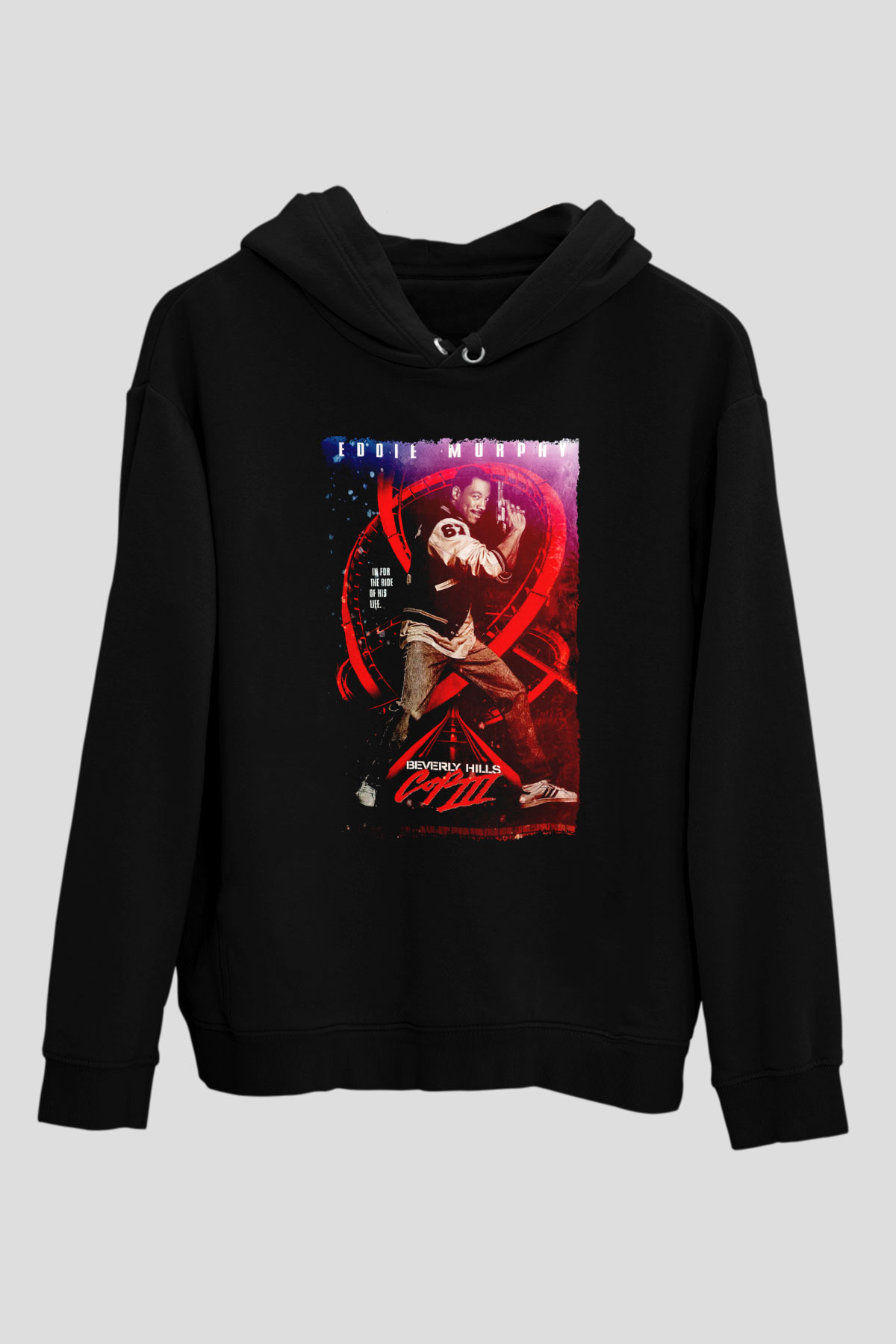 Beverly Hills Cop Siyah Unisex Hoodie