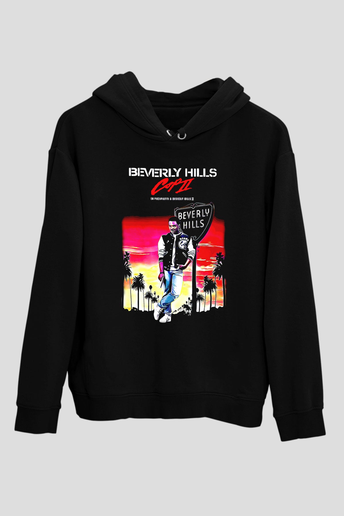 Beverly Hills Cop Siyah Unisex Hoodie