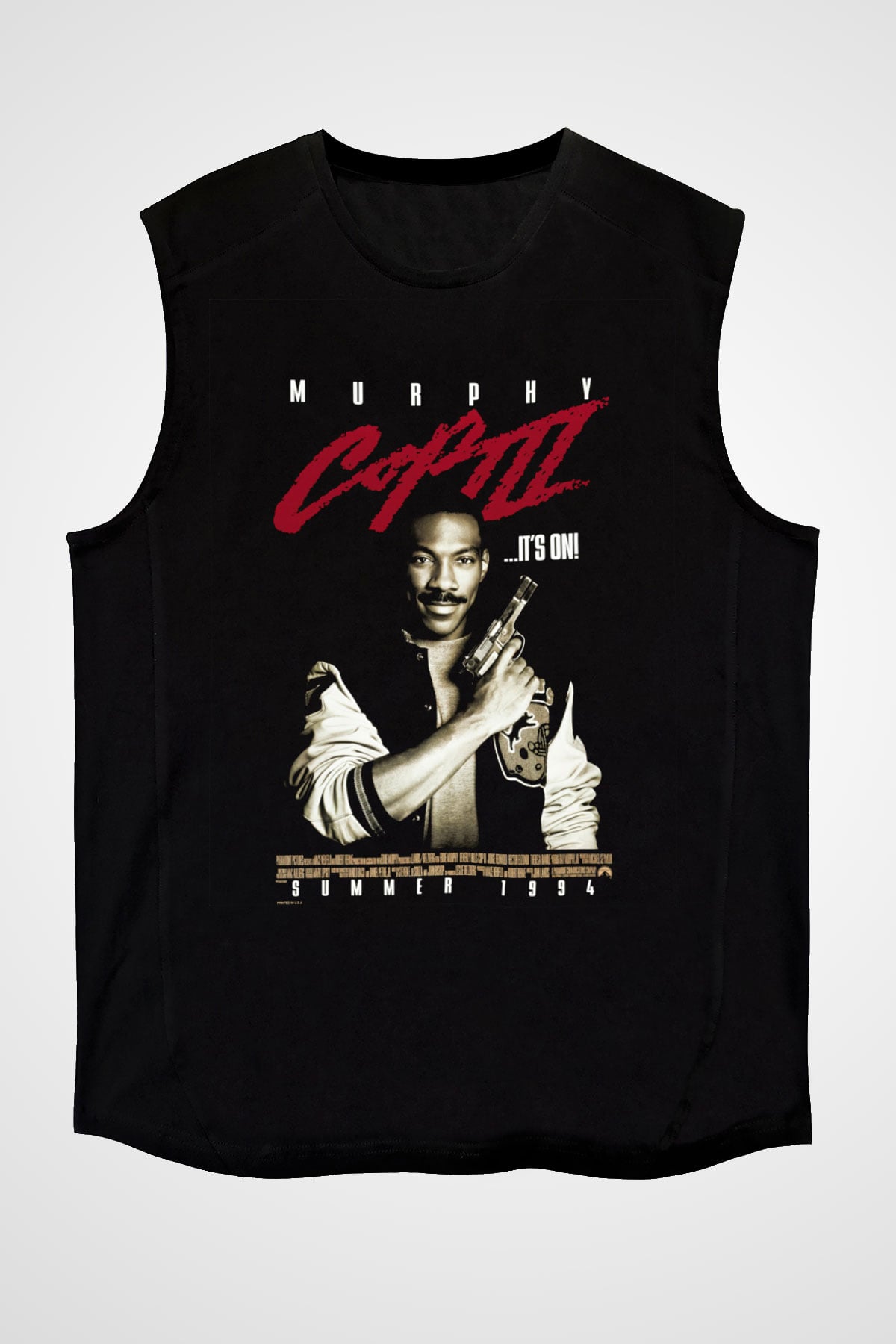 Beverly Hills Cop Siyah Unisex Kolsuz Tişört