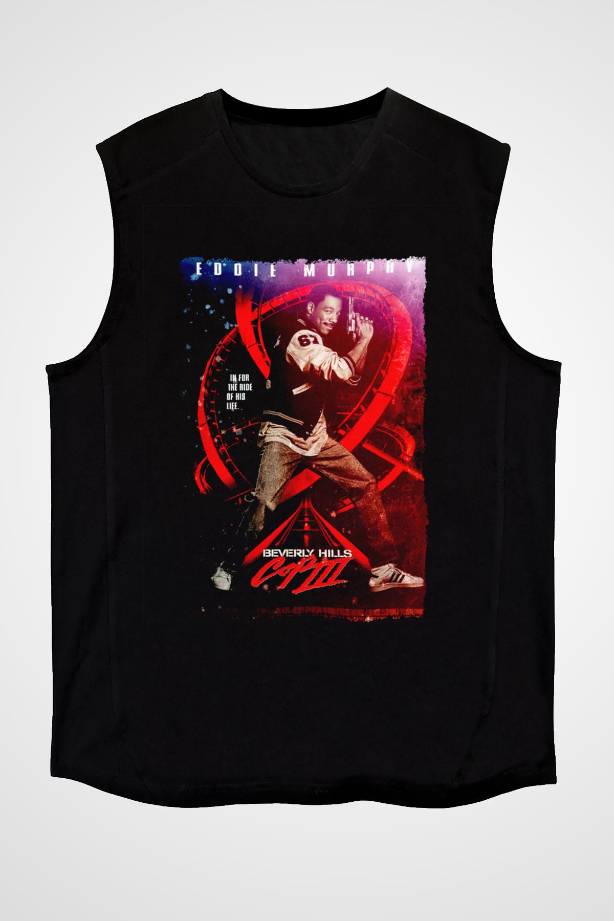 Beverly Hills Cop Siyah Unisex  Kolsuz Tişört