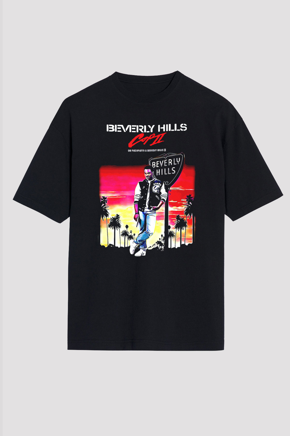 Beverly Hills Cop Siyah Unisex Tişört