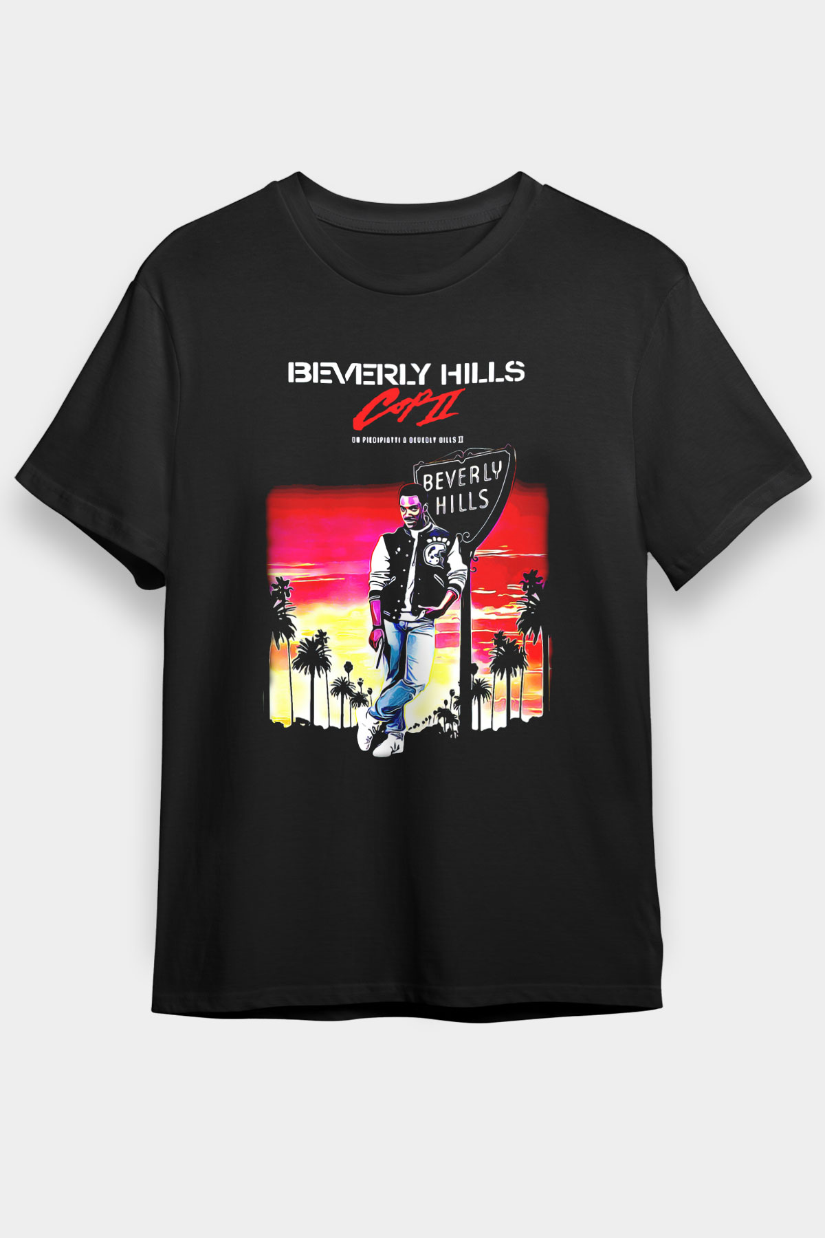 Beverly Hills Cop Siyah Unisex Tişört