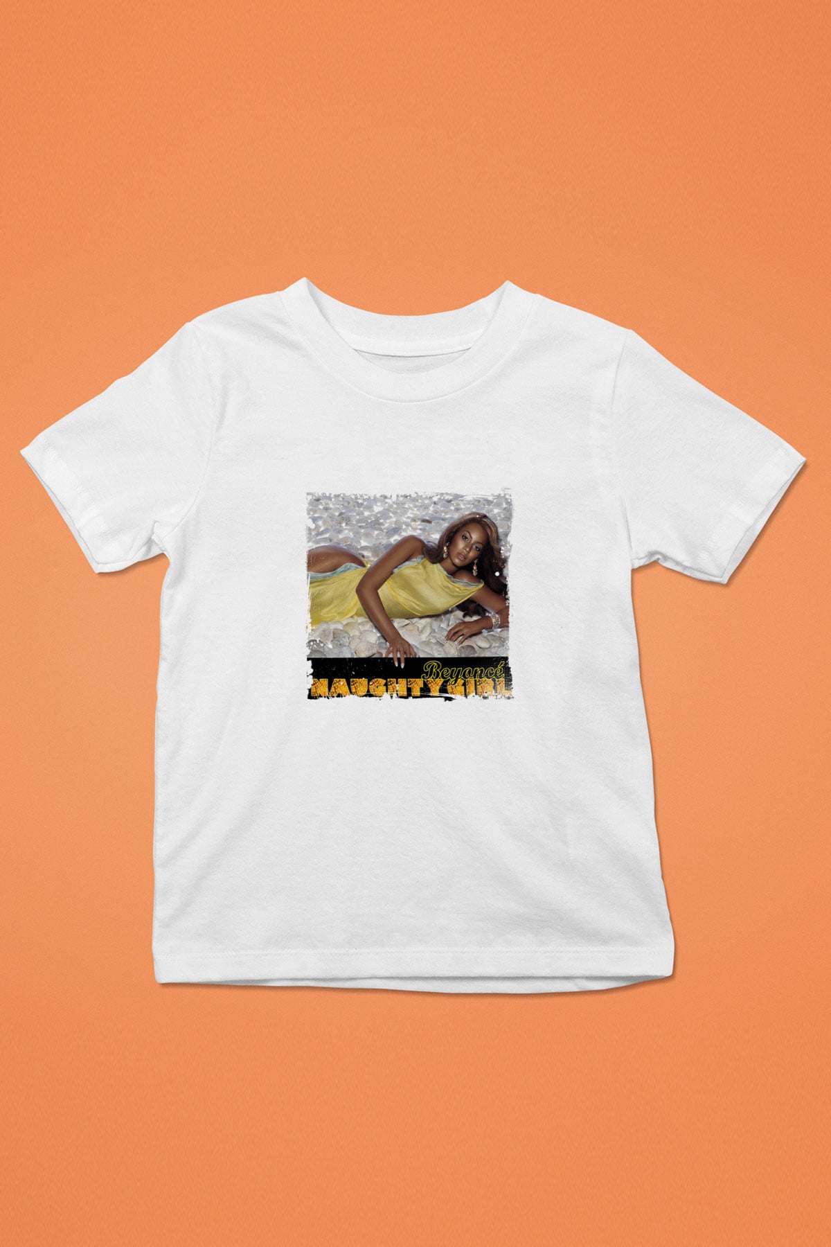 Beyonce Baskılı Unisex Beyaz Çocuk Tişört