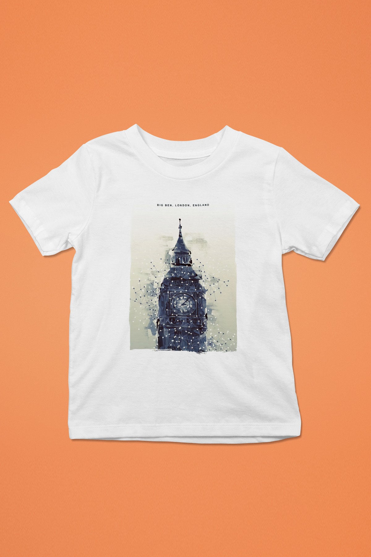 Big Ben Beyaz Unisex Çocuk Tişört