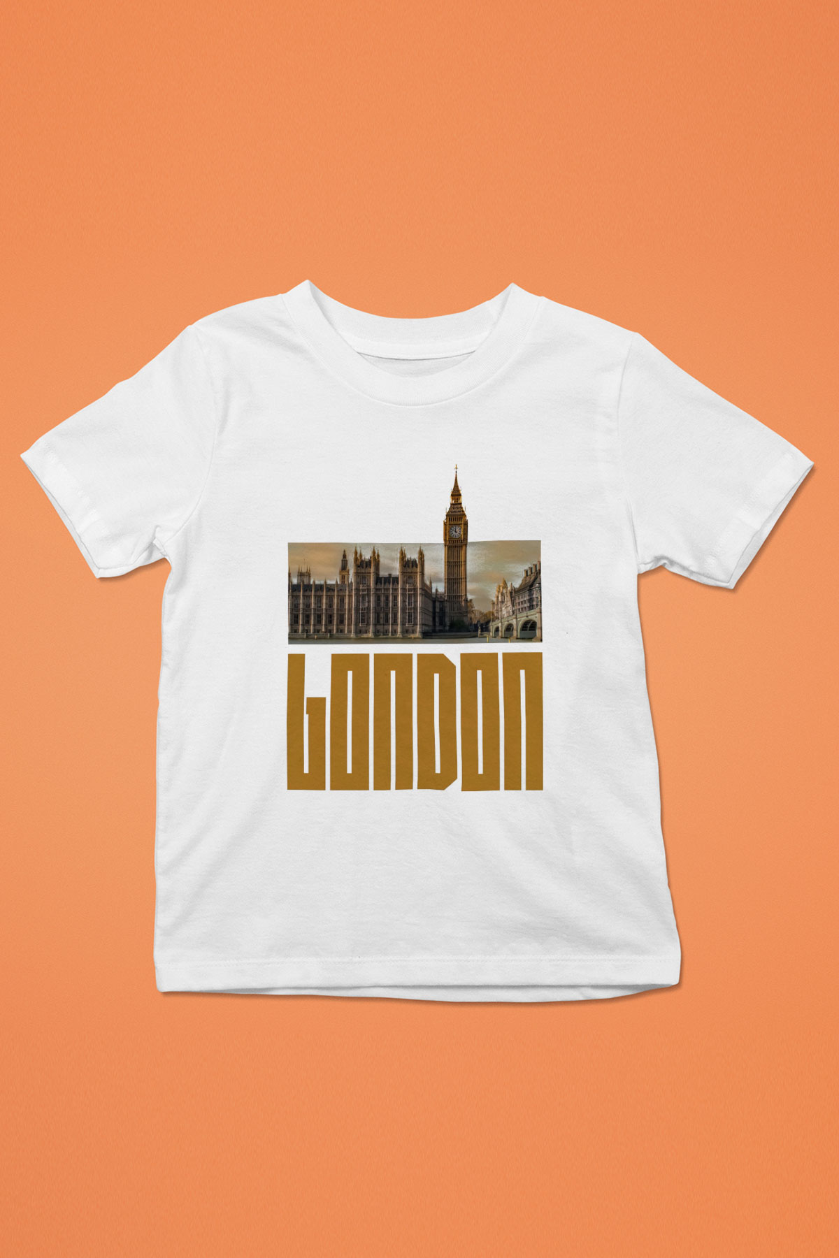 Big Ben Beyaz Unisex Çocuk Tişört