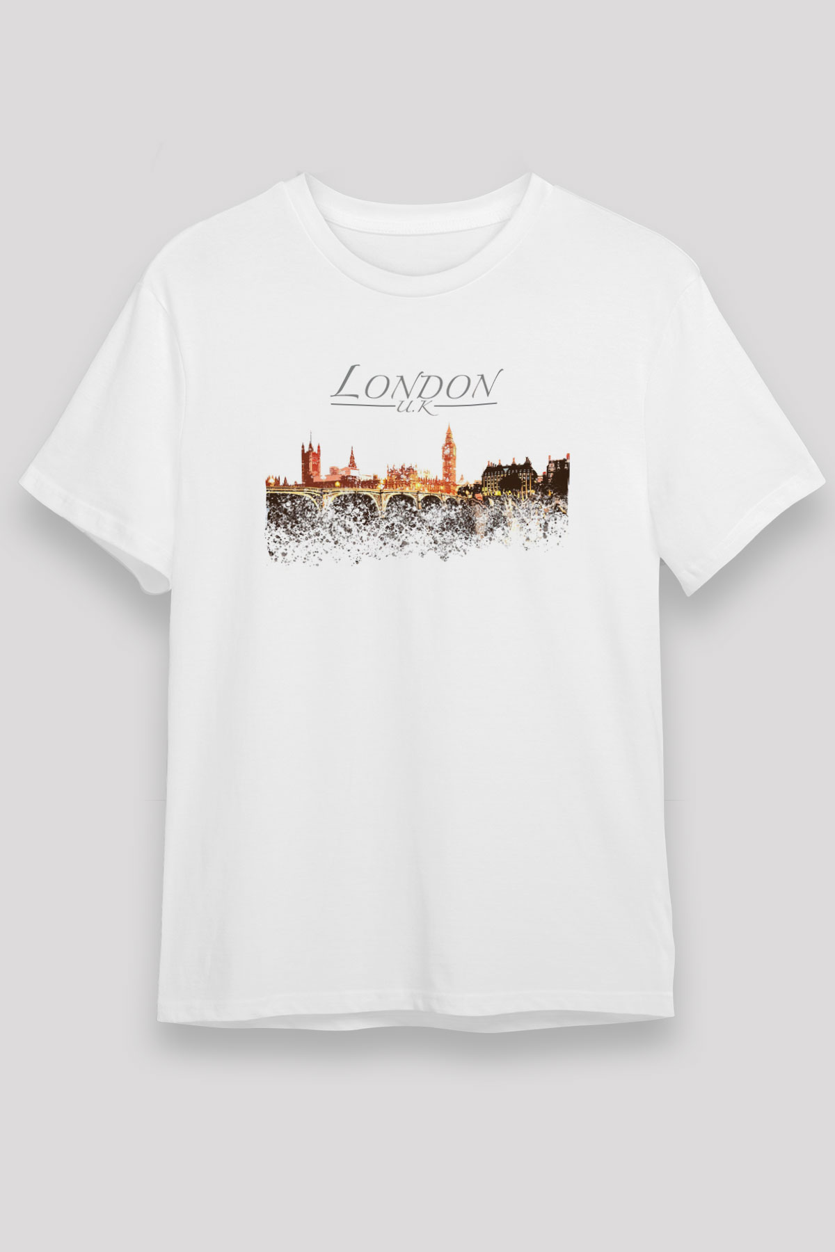 Big Ben Beyaz Unisex Tişört T-Shirt - TişörtFabrikası