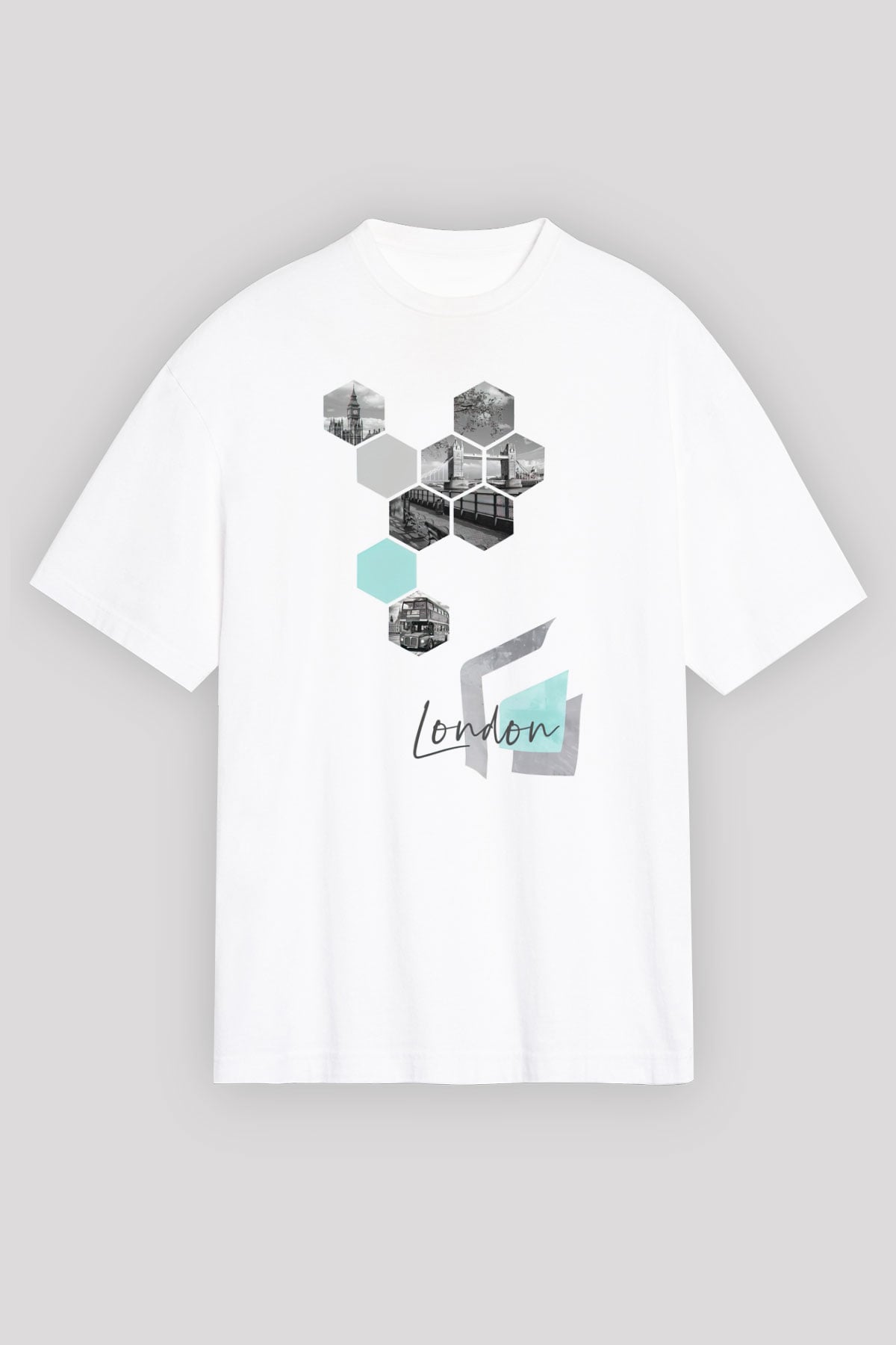 Big Ben Beyaz Unisex Tişört T-Shirt - TişörtFabrikası