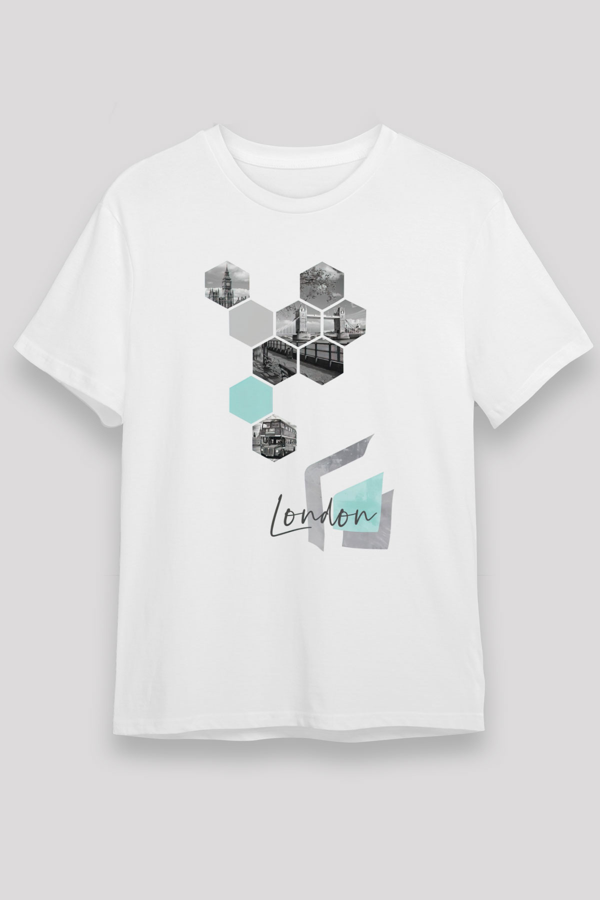 Big Ben Beyaz Unisex Tişört T-Shirt - TişörtFabrikası