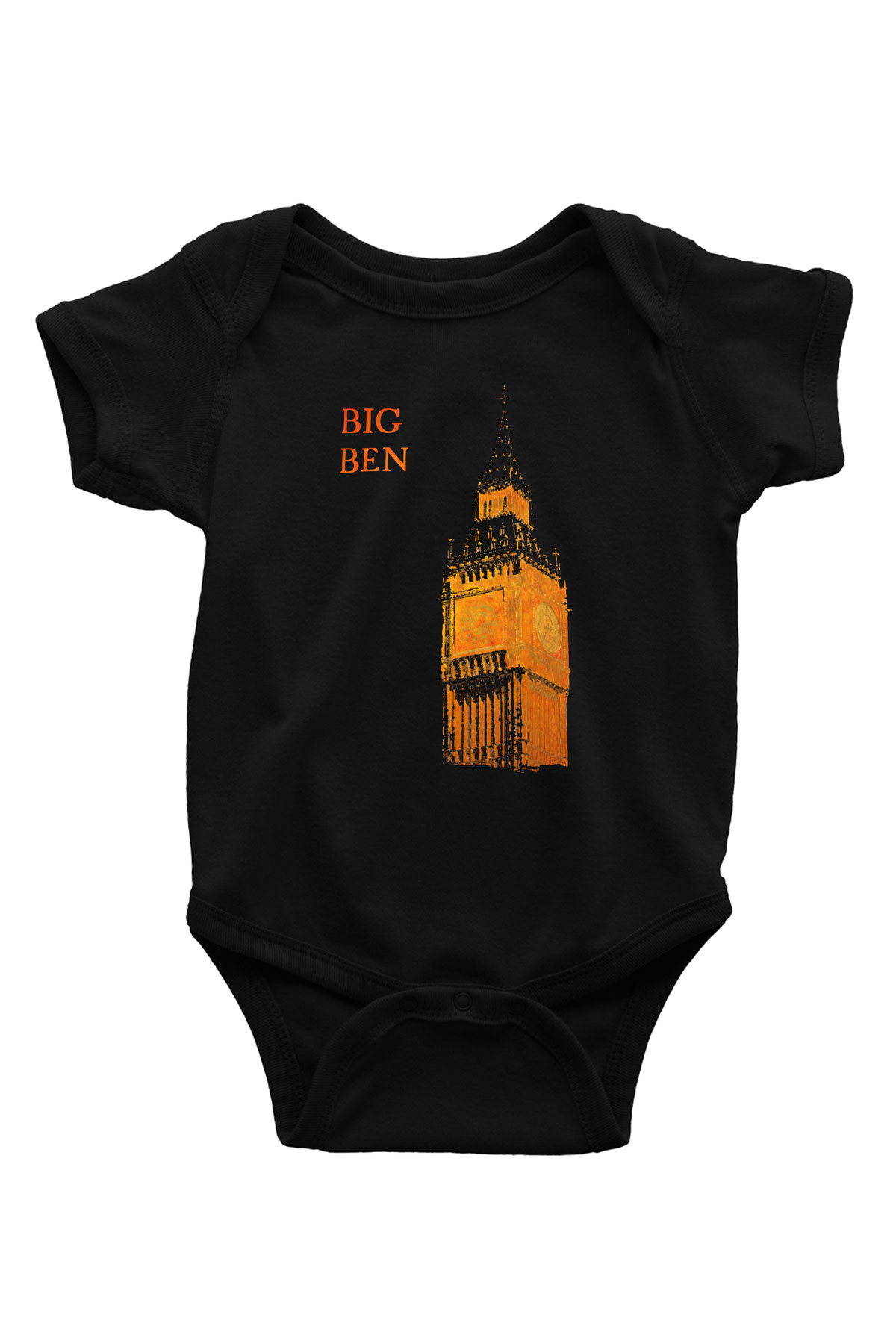 Big Ben Siyah Bebek Body - Zıbın
