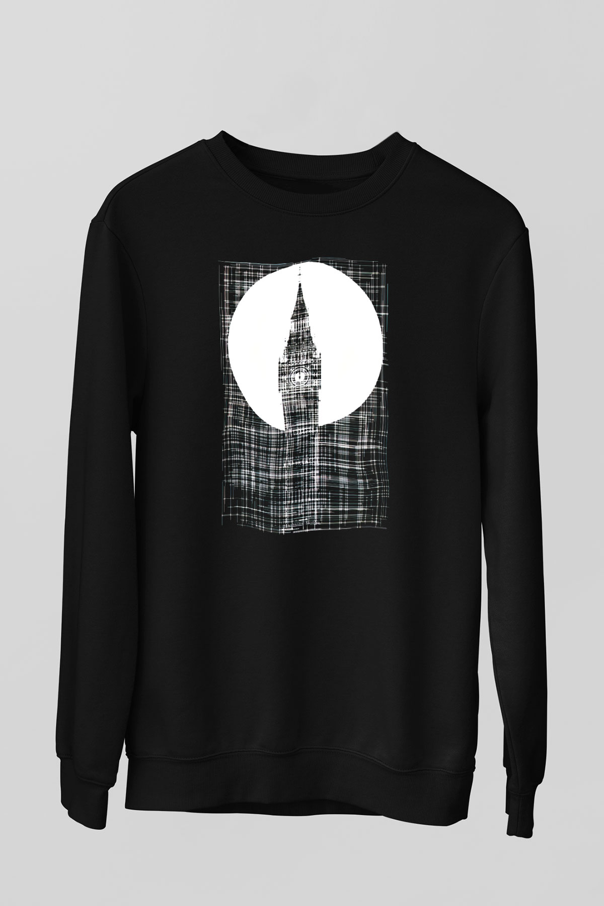 Big Ben Siyah Unisex Sweatshirt