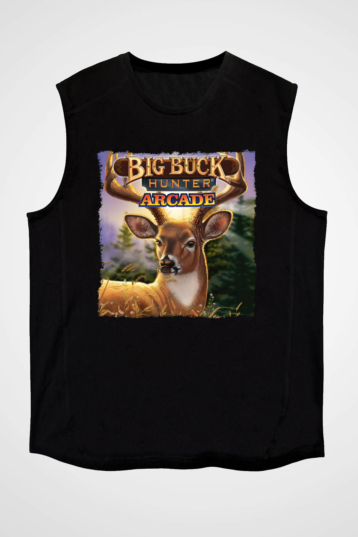 Big Buck Hunter Siyah Unisex Kolsuz Tişört