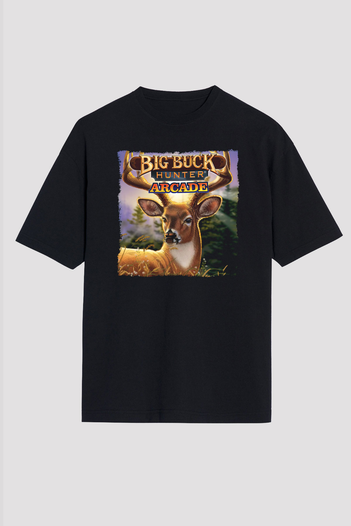 Big Buck Hunter Siyah Unisex Tişört T-Shirt