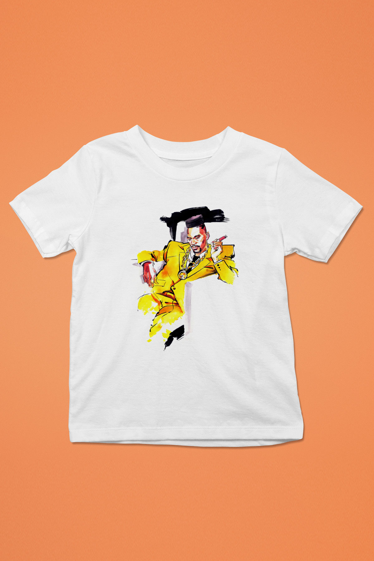 Big Daddy Kane Baskılı Beyaz Unisex Çocuk Tişört