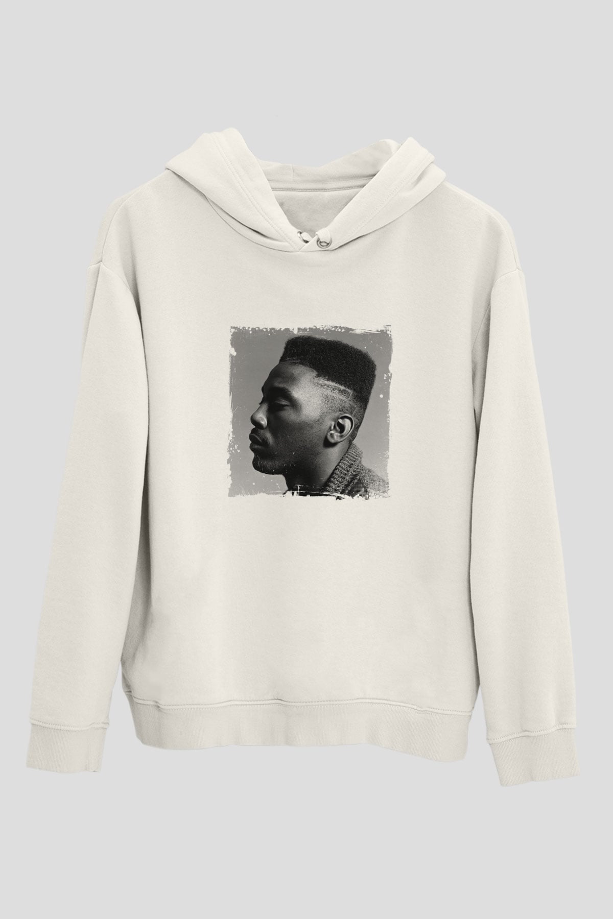 Big Daddy Kane Baskılı Unisex Beyaz Hoodie