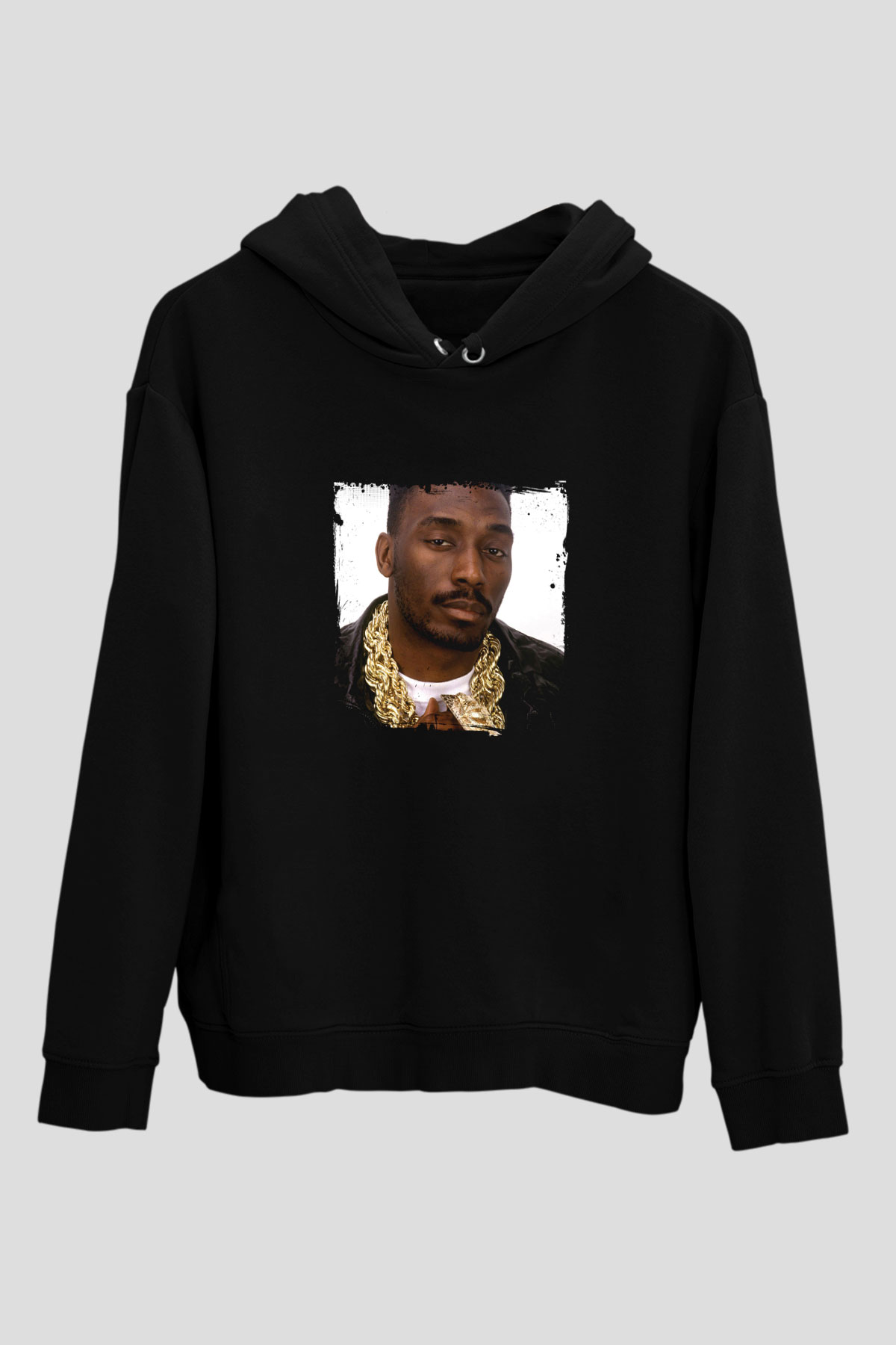 Big Daddy Kane Baskılı Unisex Siyah Hoodie