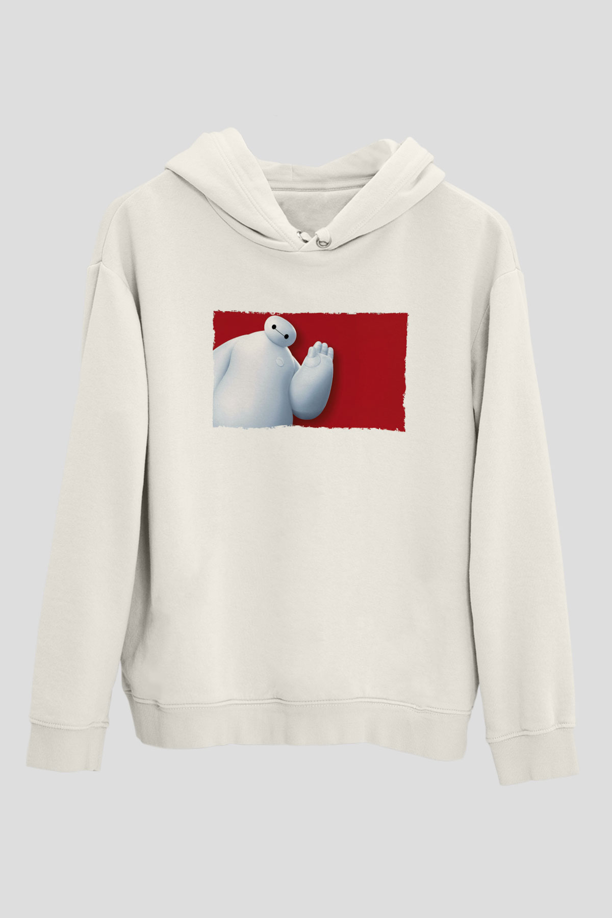 Big Hero Beyaz Unisex Hoodie