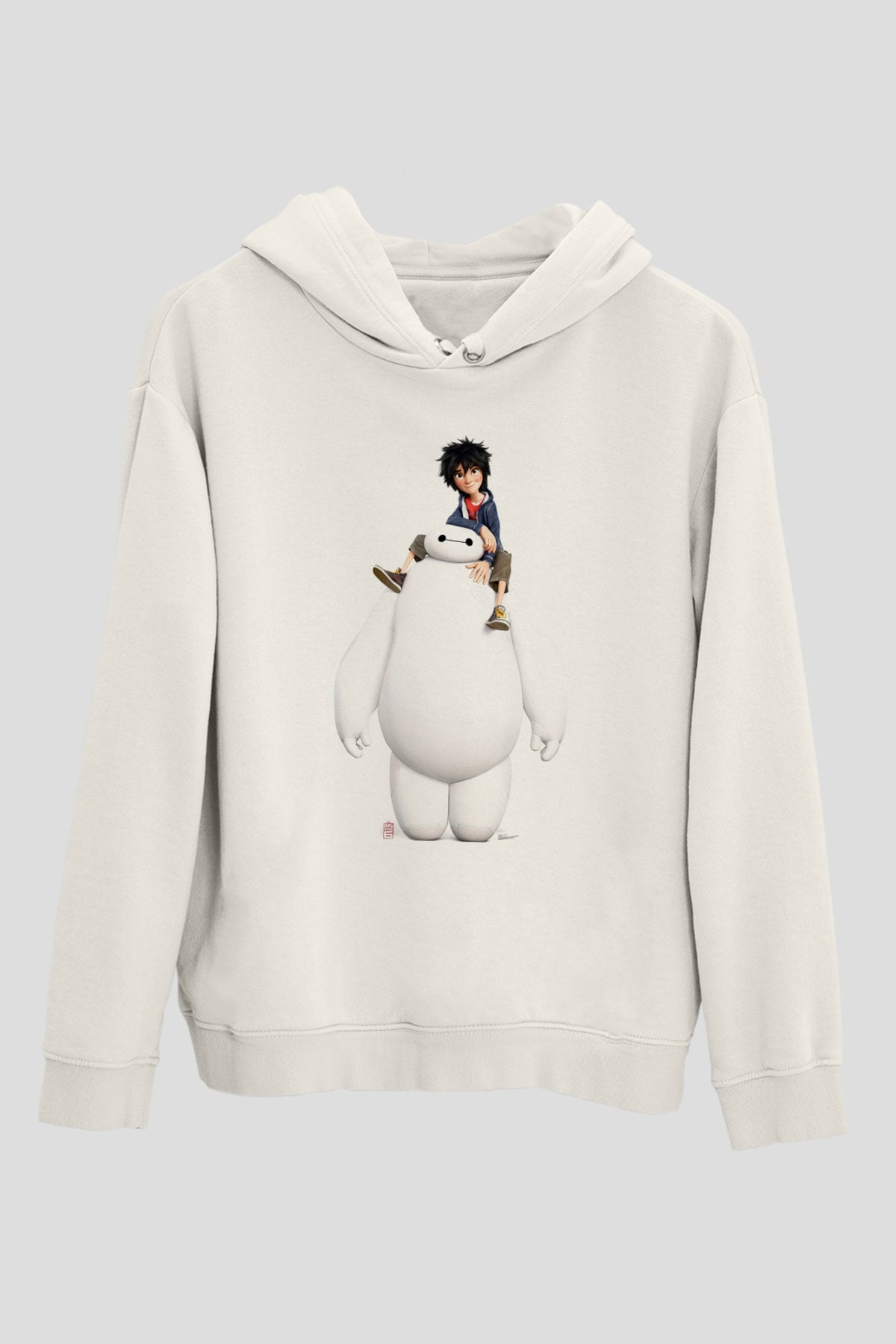 Big Hero Beyaz Unisex Hoodie