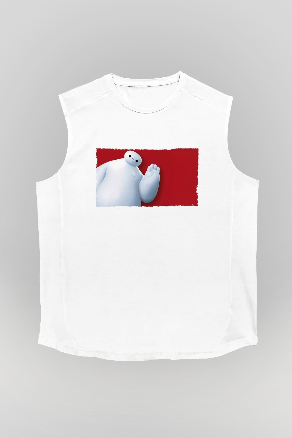 Big Hero Beyaz Unisex Kolsuz Tişört