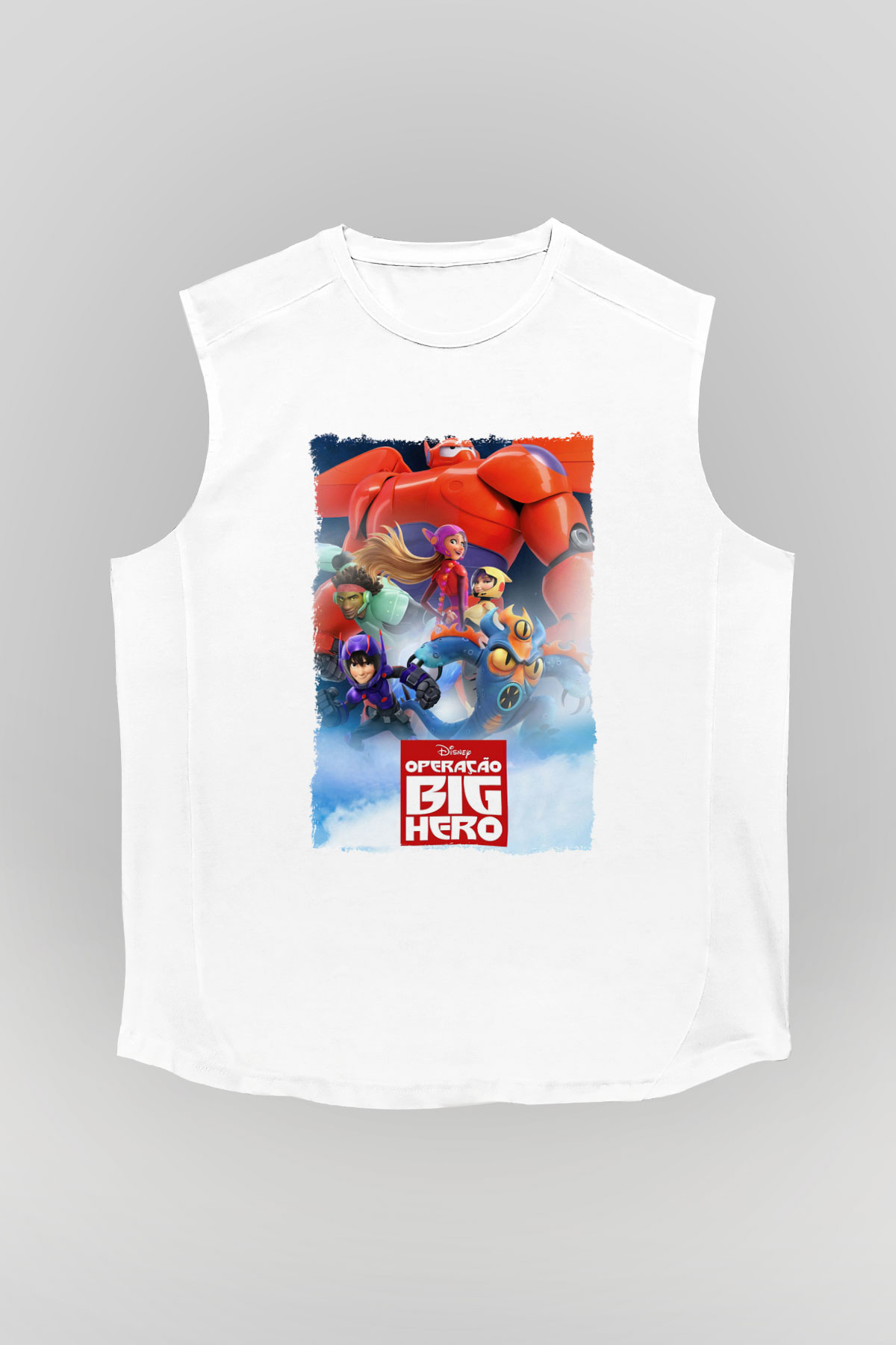 Big Hero Beyaz Unisex Kolsuz Tişört