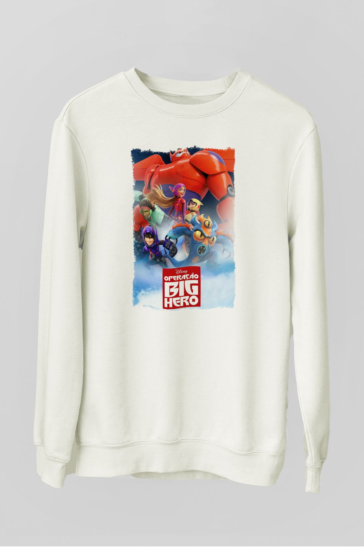 Big Hero Beyaz Unisex Sweatshirt
