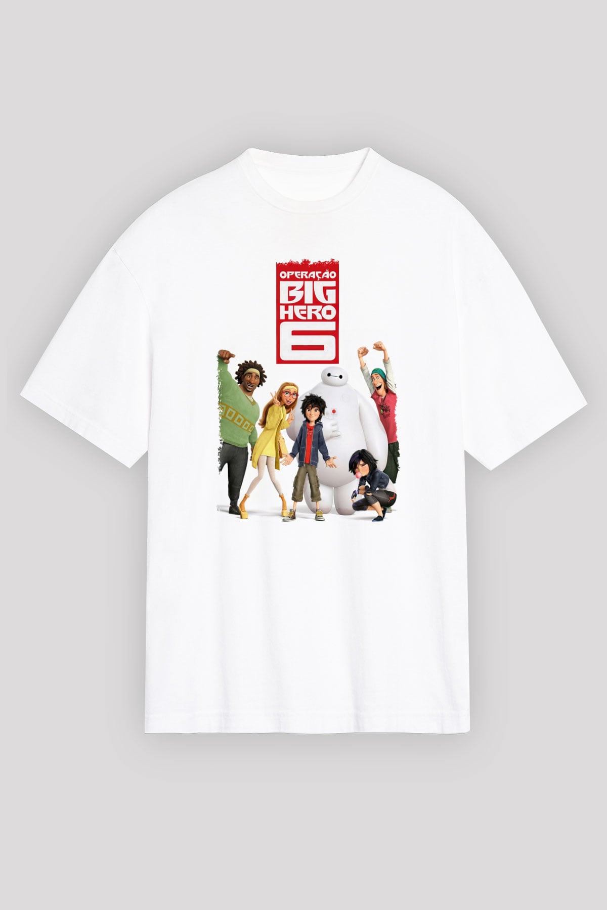 Big Hero Beyaz Unisex Tişört T-Shirt