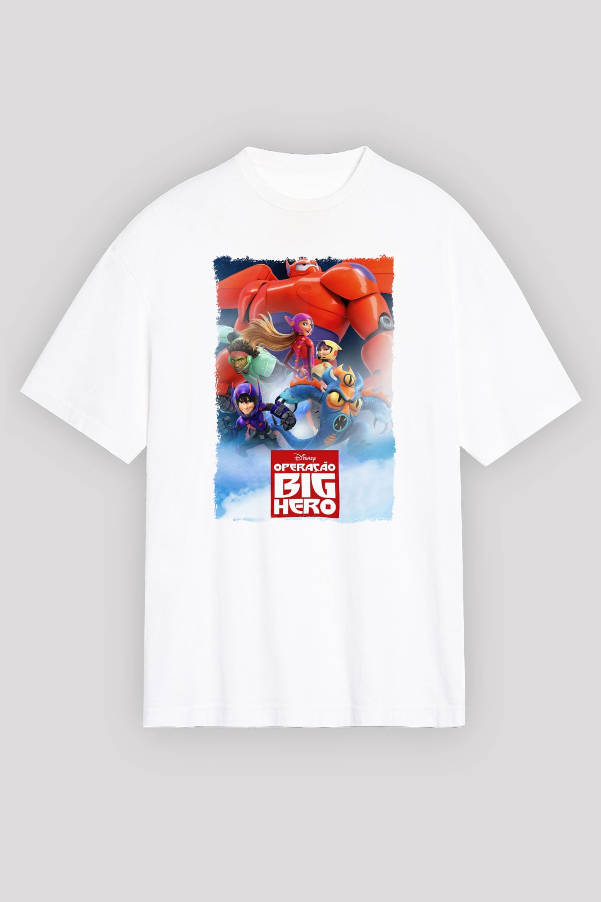 Big Hero Beyaz Unisex Tişört T-Shirt