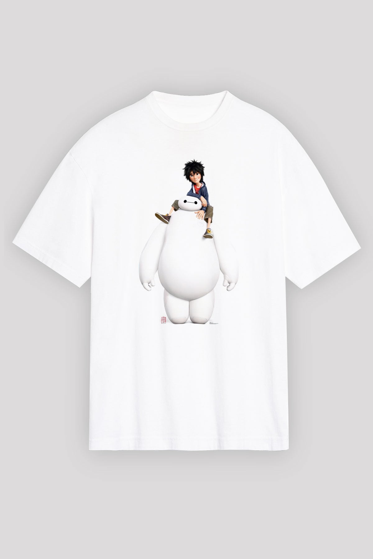 Big Hero Beyaz Unisex Tişört T-Shirt