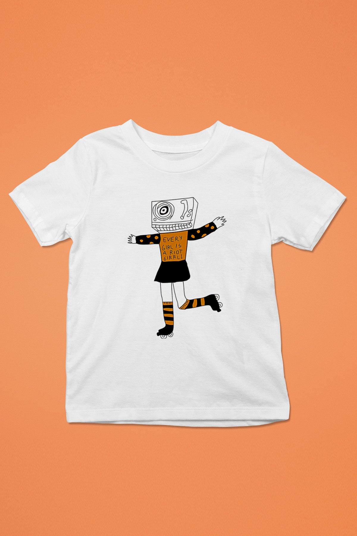 Bikini Kill Baskılı Beyaz Unisex Beyaz Çocuk Tişört - Tshirt