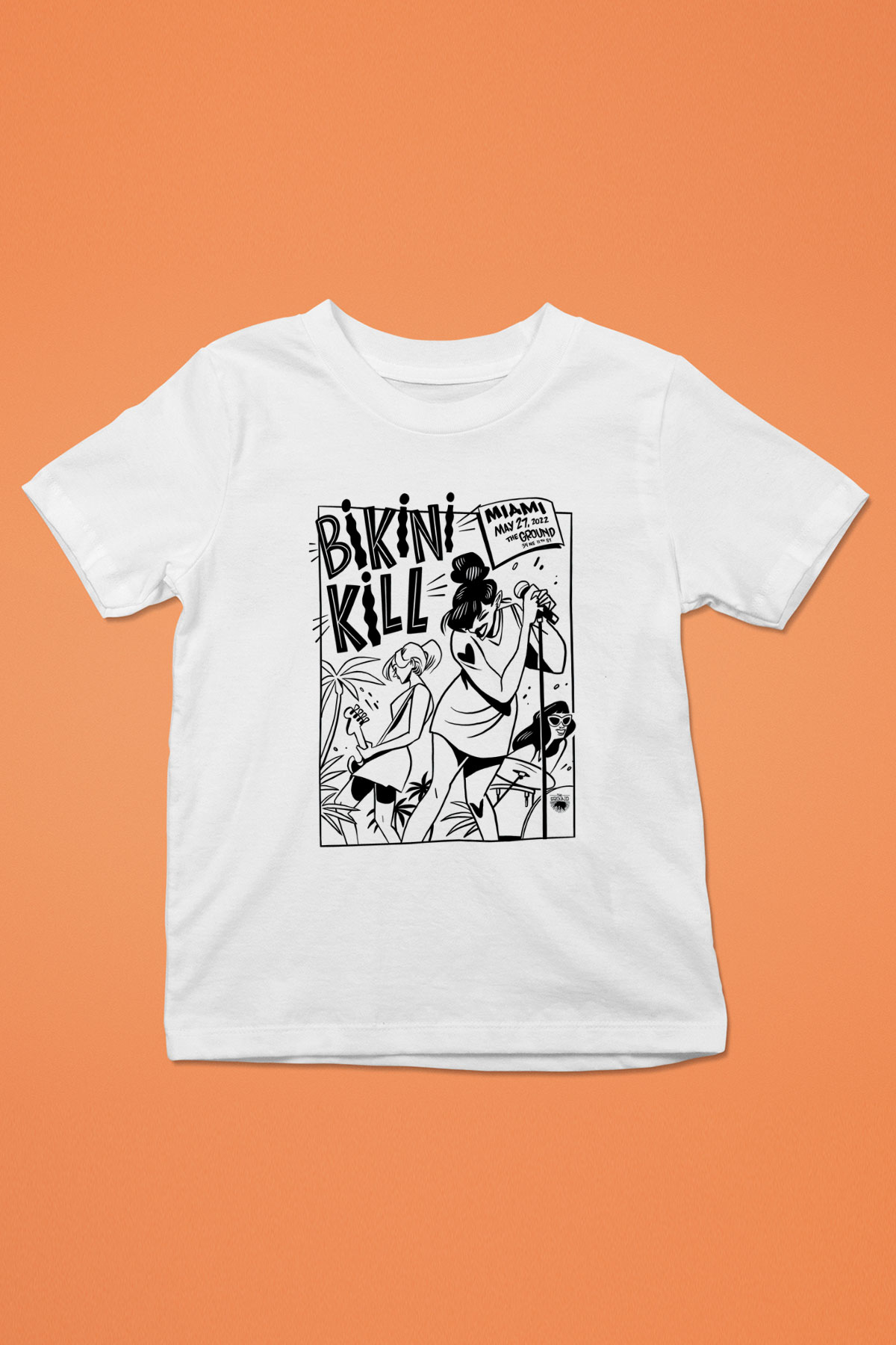 Bikini Kill Baskılı Beyaz Unisex Beyaz Çocuk Tişört - Tshirt